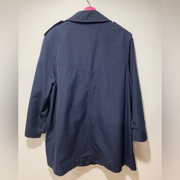 Navy Blue Vintage Trench with Maroon Buttons 

Brand: MonaLisa by Niccolini - Picture 6 of 6